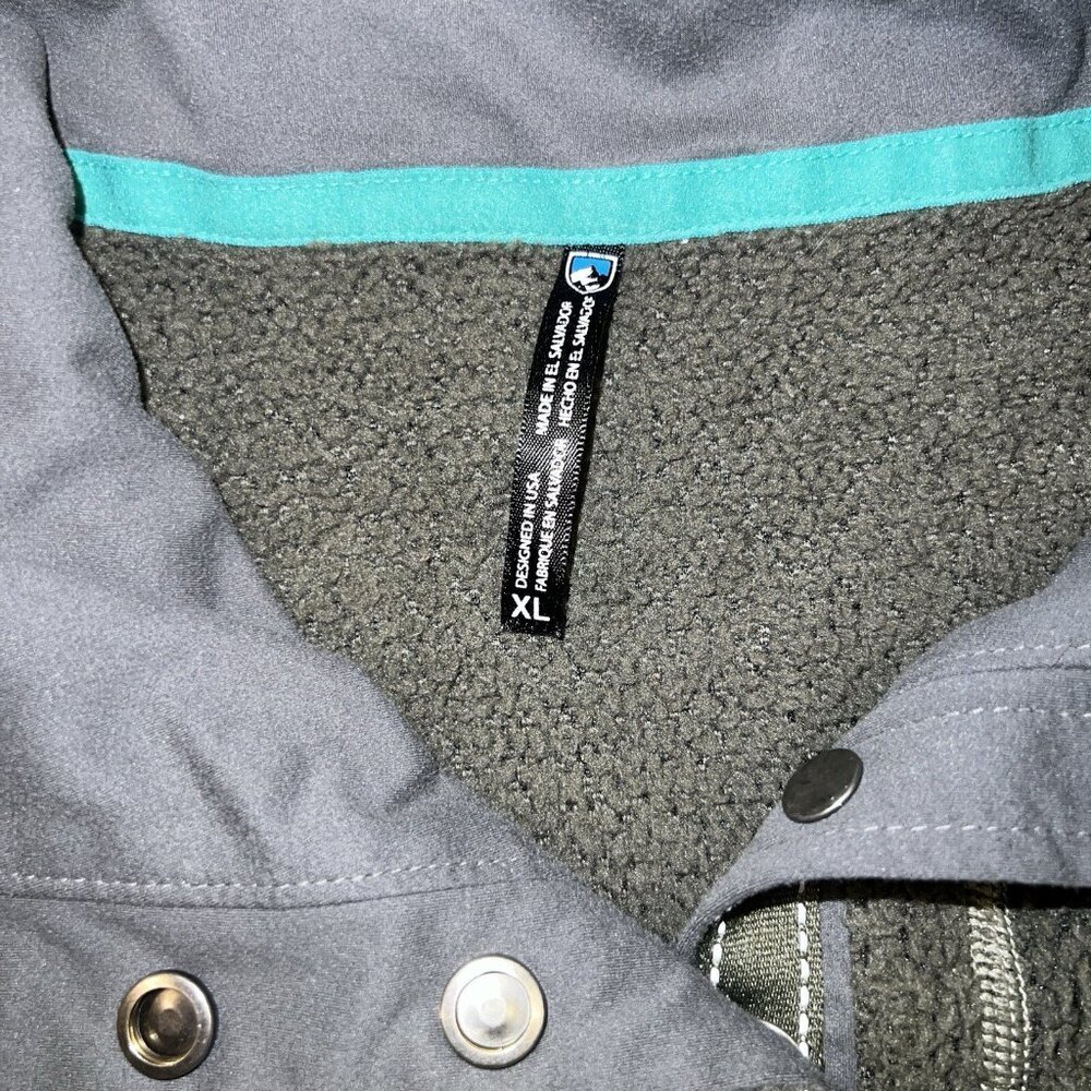 Kuhl Outdoor Pullover Snap T Fleece Jacket Womens Size XL Green Color - Picture 2 of 6